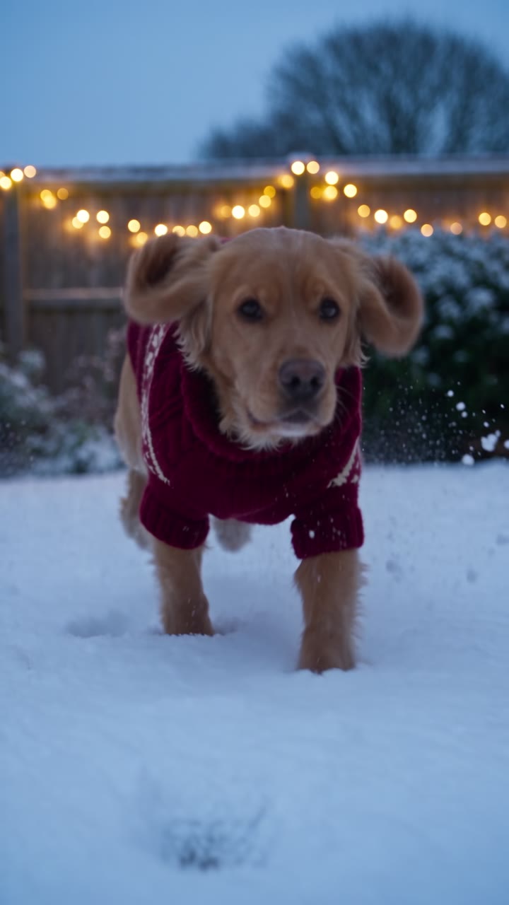 A moment from the finished dog jumper 3D ad