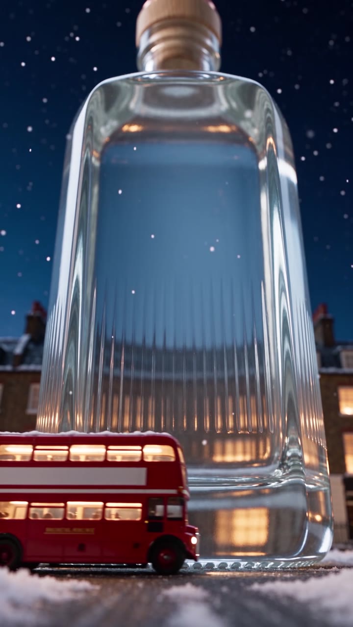 A moment from the finished craft gin 3D ad