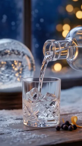7: Gin pours over ice